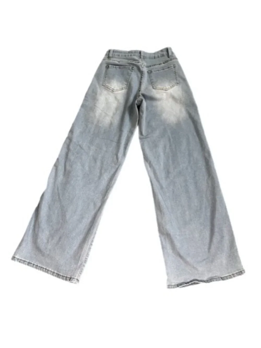 Women's Wide Leg Baggy Jeans Light Wash Size S